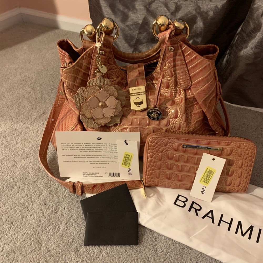 BRAHMIN ELISA SANDSHELL MELBOURNE WITH WALLET